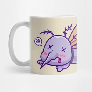 Cute Mosquito Dead Cartoon Mug